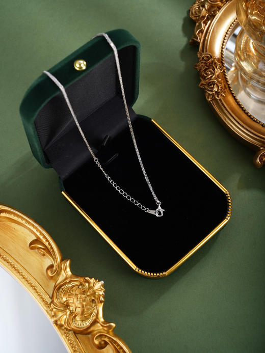 子佩集【绮岁芳辰】银S925套链【PM2264-XF】项链培育宝石祖母绿2601 商品图5