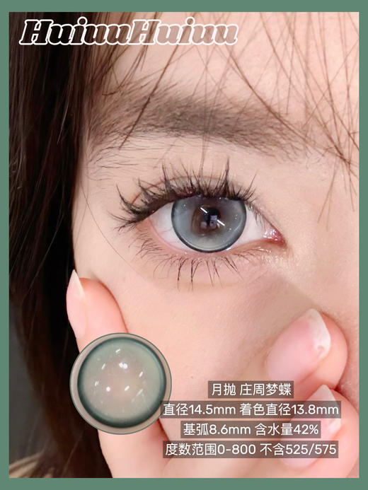 【月抛大直径】GURUUCON-牧羊诗人/云端筑梦/庄周梦蝶-14.5mm【月抛 0-800度 无525/575】 商品图3