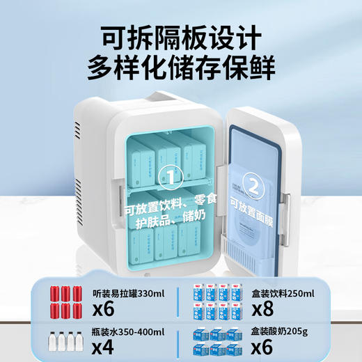美的（Midea）小冰箱 家用车载迷你容量制冷便携冷饮母乳美妆保鲜收纳租房宿舍办公室 DC-3D01MF 商品图3