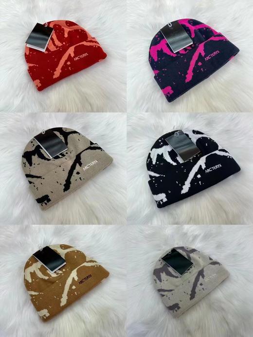 迷彩新款保暖针织厚实毛线帽字母LOGO 商品图0