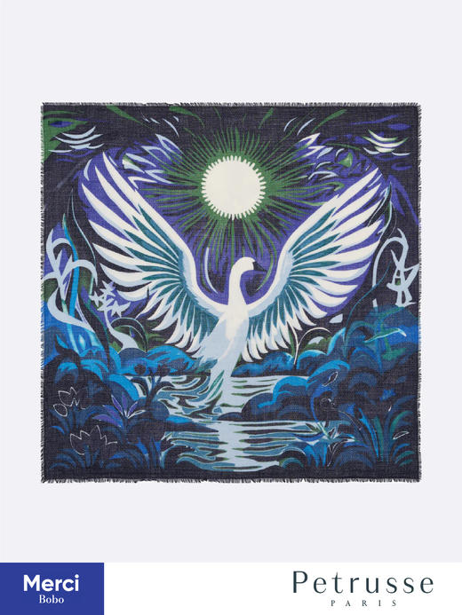 Petrusse 贝图丝 ISADORA 暮光羽纱 羊毛方巾 商品图1