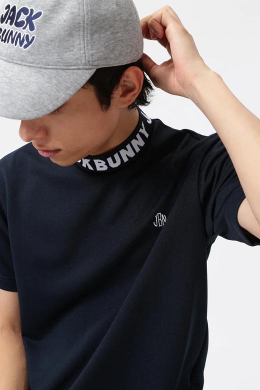 Jack Bunny 高尔夫男士 字母领口运动休闲半高领短袖T恤 商品图4