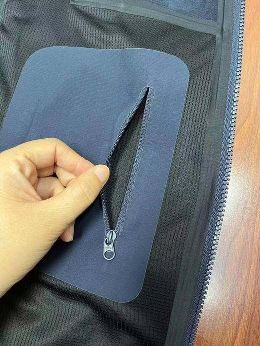 F013006户外刺绣logo半领拉链户外运动立领防风刺绣加绒软壳外套 商品图13