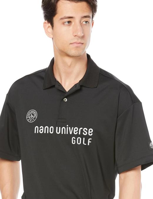 nano universe GOLF 男士 经典Polo衫短袖T恤 夏季宽松 翻领 简约字母印花 商品图13