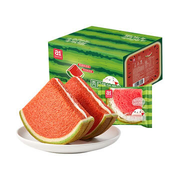 a1西瓜面包400g营养早餐休闲食品儿童解馋小零食吐司整箱礼盒学生 /休闲食品 /西式糕点 /吐司面包 商品图7