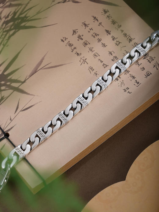 子佩集【锐意锋芒】银S999手链【SL01285】仿古男士仿古2601 商品图1
