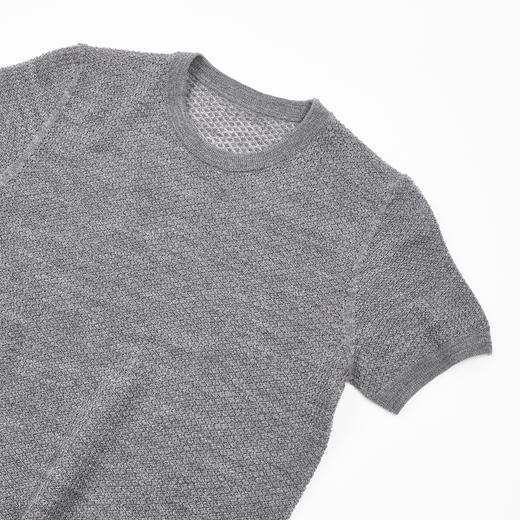 ROMI STUDIO100%高支精纺羊毛镂空纹理短袖/开衫RWDSS61866 商品图6