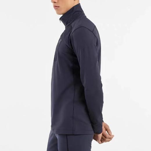 F013009户外小立领半拉链男士微粒绒长袖打底衫 商品图8