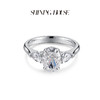 【预售】ShiningHouse[培育] 18k金钻石戒指 椭圆形2克拉钻人工真钻人造钻石K金戒指悦己送礼臻选【此商品不支持7天无理由退货退款】预计3日发货 商品缩略图1