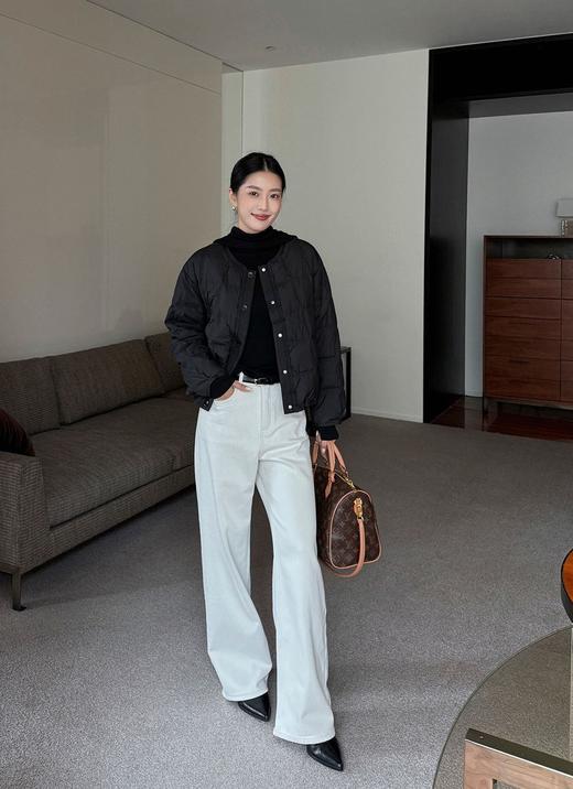 超模巧腿婴儿绒微喇显瘦牛仔裤 商品图2