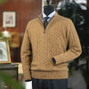 复古学院风 常青藤预科生范 超重磅秋冬拉链奢华全羊绒衫 商品缩略图0