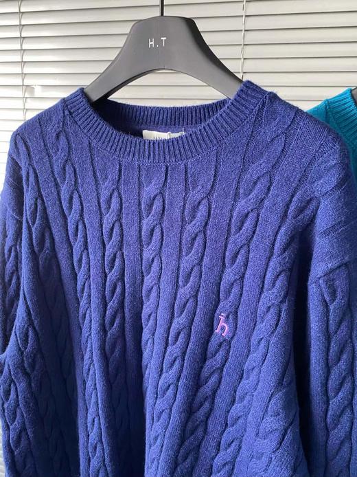 F013013春秋季新品男士圆领绞花羊毛针织衫 商品图10