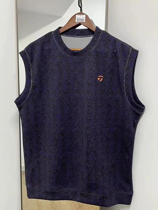 Taylormade 高尔夫男士 宽松型 针织圆领无袖坎肩 套头背心 商品图9