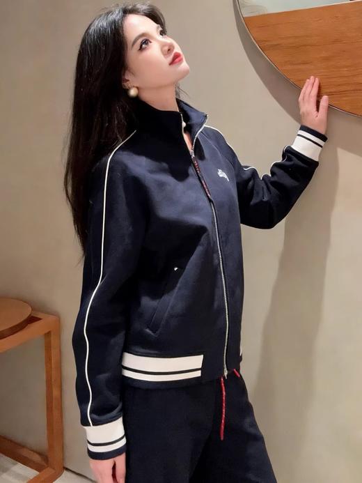 雅y同款时尚运动棒球服撞色外套+弛感锥形运动裤 商品图7