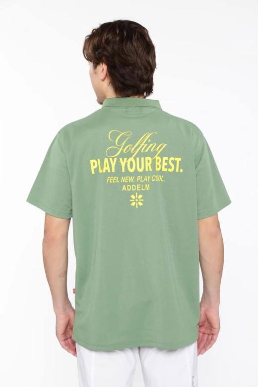 PING 高尔夫男士 春夏 翻领透气字母短袖Polo衫 网状网眼透气T恤 商品图5