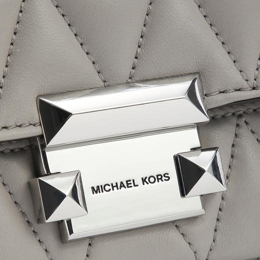 191262364211 迈克高仕MICHAEL KORS MK San 菱格衔缝小香风链条通勤皮质单肩斜挎包【21*6*14cm】 商品图4