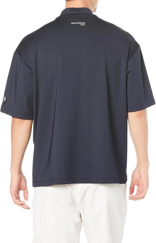 【nano universe GOLF】男士高尔夫 弹力小高领短袖T恤 字母印花  宽松休闲百搭 商品图11