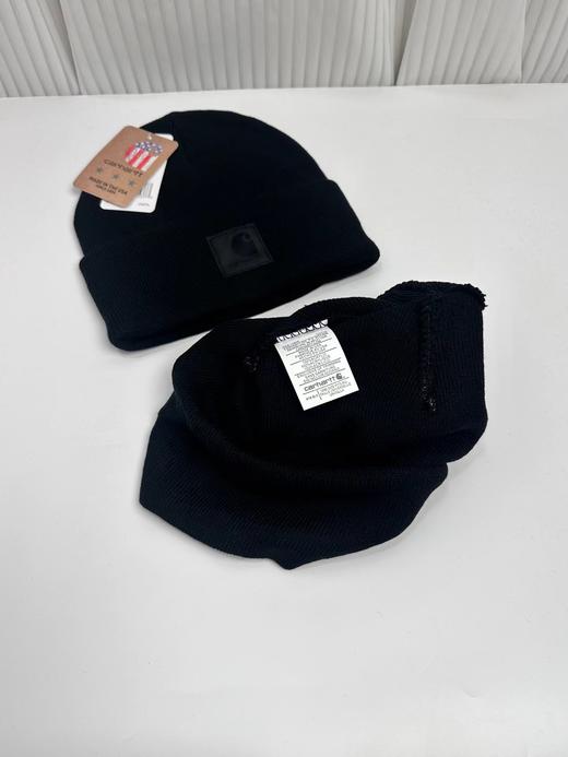 F013033潮人穿搭男女同款黑标针织帽冷帽 商品图3