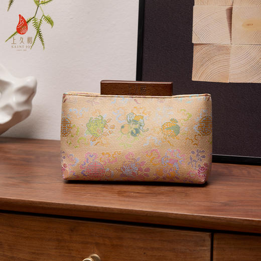 SAINTJOY/上久楷 宋锦斜背包 古钱三多XB3B026203001 商品图4