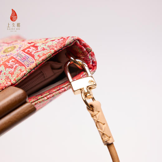 SAINTJOY/上久楷 宋锦斜背包 女式单肩XB3B026203002八达晕 商品图8