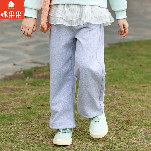 棉果果春季新品女童小线圈甜美针织长裤M122200226122 商品图1