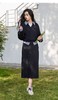 三C同款26春套头翻领上衣+直筒高腰半身裙两件套 商品缩略图3