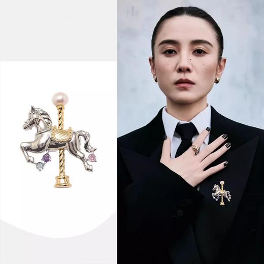 日本Mik*同款马年限定旋转木马胸针 商品图0