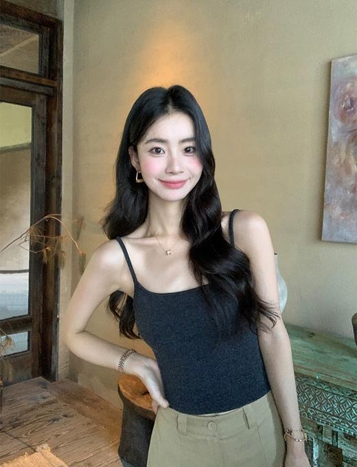 千金法式喇叭长袖小香风针织开衫+吊带上衣两件套 商品图9