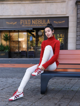 【鬼塚虎 MEXICO 66 CNY马年限定款】舒适时尚百搭经典 支撑  男女同款 白红色