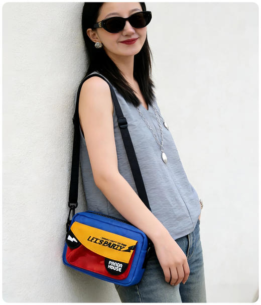 电音潮流斜挎小包  2色可选  送纸袋 商品图2