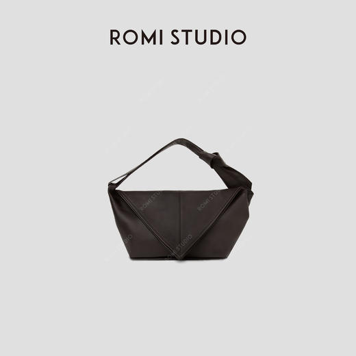 ROMI STUDIO 首饰袋 复古牛皮三角翻盖时尚单肩斜跨包RWCLP32103 商品图0