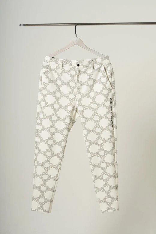 GGG高尔夫男士 高功能2WAY拉伸G字印花休闲长裤 商品图1