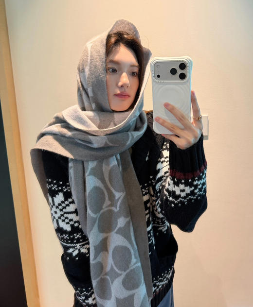 Coac*h老花围巾羊毛围巾012701 商品图9