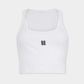 DSQUARED2 女士D2倒置刺绣性感背心 白色 S75NL0053 D20102 100