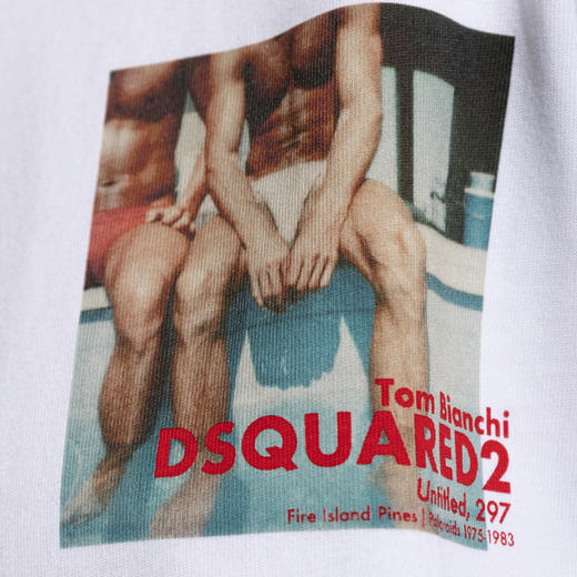 DSQUARED2 女士 Tom Bianchi 联名棉质圆领长袖卫衣 白色 S75CV0981 D20106 100 商品图3