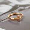 【95新】Tiffany & Co.蒂芙尼Tiffany T 系列玫瑰金无钻T1戒指57号、宽度2.5mm中性款260126TJ34 商品缩略图2