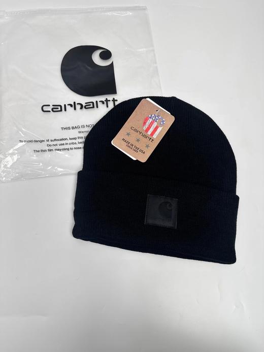 F013033潮人穿搭男女同款黑标针织帽冷帽 商品图1