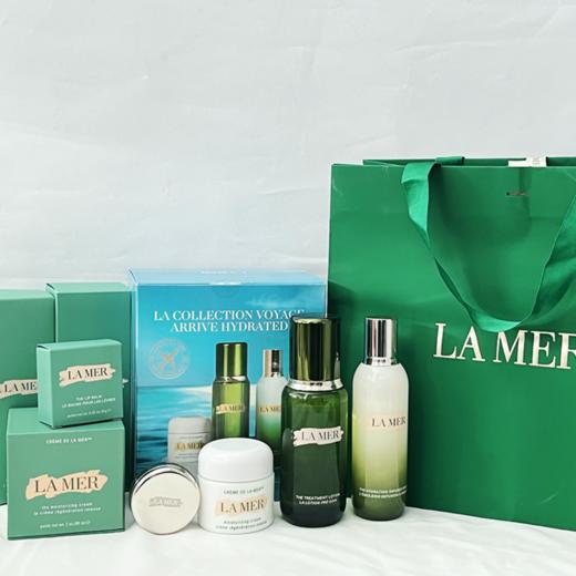 送礼袋【1210跨境仓发货】LAMER海蓝之谜水润抵达四件套（精粹水150ml+精粹乳125ml +经典面霜60ml +唇膜9g） 商品图9