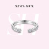 【预售】ShiningHouse[培育] 18k金钻石戒指 圆钻形人工真钻人造钻石K金戒指排钻戒指时尚钻石戒指悦己送礼臻选【此商品不支持7天无理由退货退款】预计3日发货 商品缩略图0