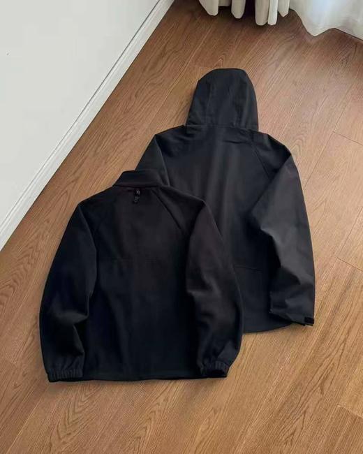 F013004压胶logo三合一可拆卸内胆男士硬壳抓绒冲锋衣 商品图11