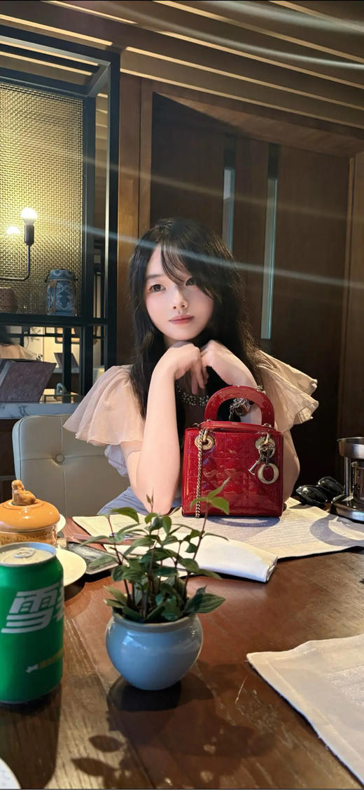 Dior 三格 漆皮 红色 戴妃包 商品图3