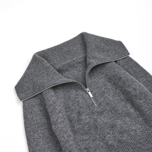 ROMI STUDIO“格雷高支”100%羊毛密织半高领毛织开衫 RWDSS61820 商品图3