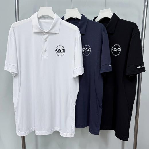 GGG 高尔夫男士 字母logo短袖polo衫 轻薄透气吸水速干 商品图0