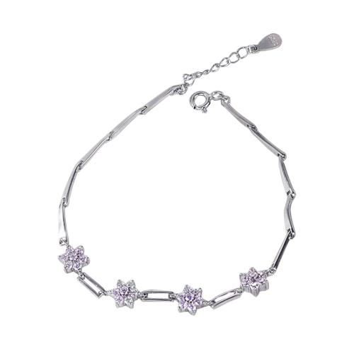 ZGHJYSL541 中国黄金China Gold 925银手链时尚花月夜银手链银饰 商品图0