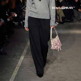 IDEVERRAY全棉直筒长裤男女同款百搭情侣穿搭加厚保暖防寒卫裤子