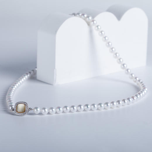 日本真科研天然淡水极光SK级瑰丽珠5~6MM 商品图1