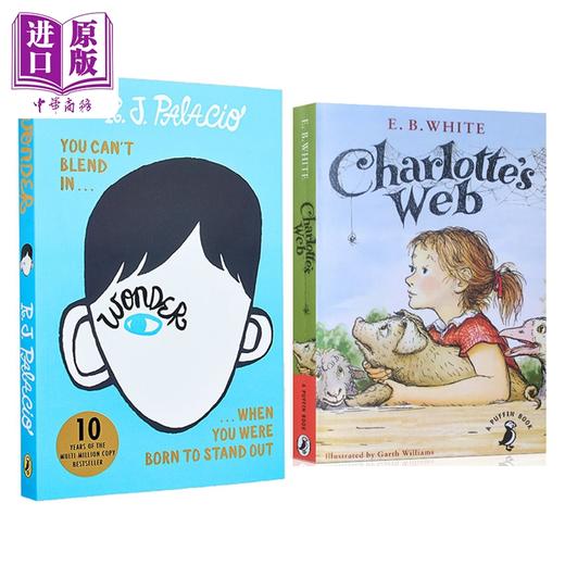 【中商原版】企鹅经典读物奇迹男孩（护眼版）+纽伯瑞：夏洛的网（英国版）共2册 英文原版 儿童经典文学读物小说 7岁以上 商品图2
