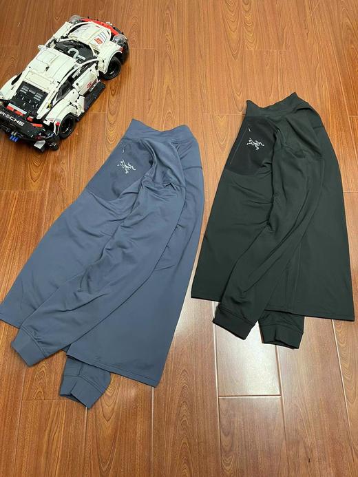 F013009户外小立领半拉链男士微粒绒长袖打底衫 商品图1