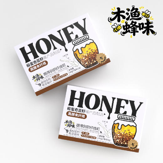 「木渔蜂味」椴蜜奇亚籽 吃得到的纤维粒 真材实料 高纤饱腹 清甜滋润 7支*12g 商品图4