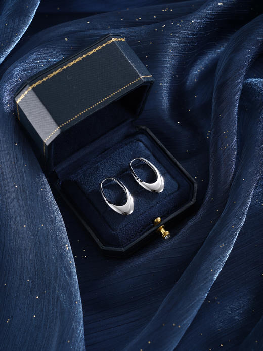 子佩集【时光漫溯】银S925耳环【FYE-1472】时尚扣环圆圈2601 商品图2